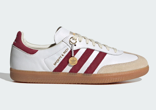 Sporty & Rich x Adidas Samba “White Core Burgundy”