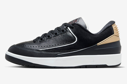 Air Jordan 2 Low WMNS “Black Metallic Gold”