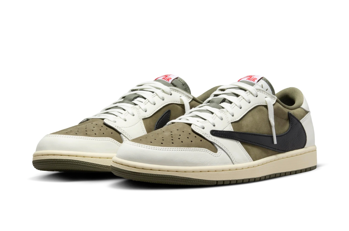 Travis Scott x Air Jordan 1 Low "Medium Olive"