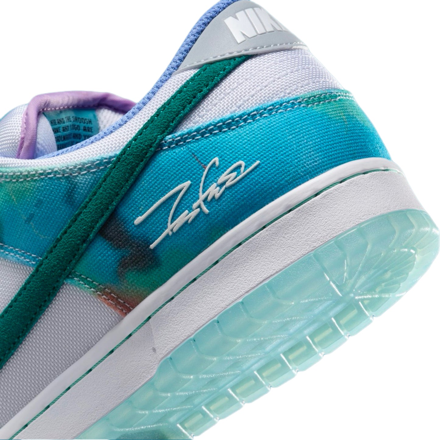 Futura Laboratories x Nike SB Dunk Low “Bleached Aqua”