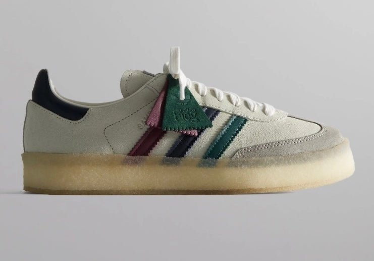 Ronnie Fieg x Clarks x Adidas 8th Street Samba "Kithmas - Multi-Colour Stripes"