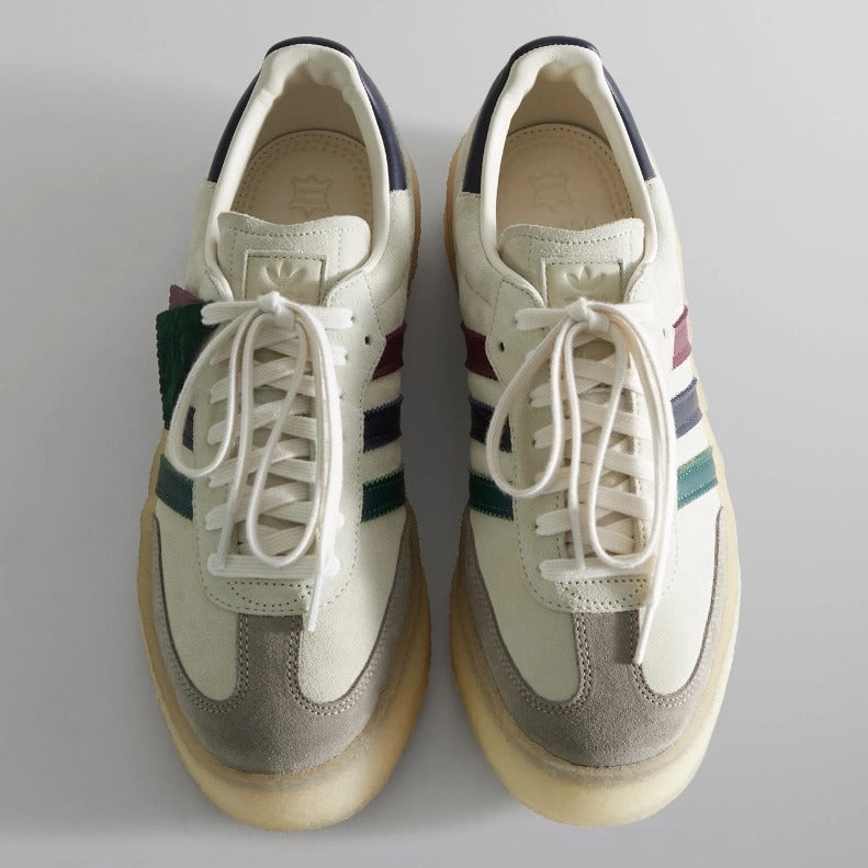 Ronnie Fieg x Clarks x Adidas 8th Street Samba "Kithmas - Multi-Colour Stripes"