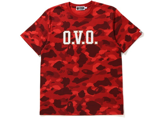 BAPE-x-OVO-Color-Camo-Tee-Red