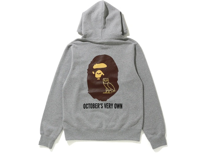 BAPE-x-OVO-Pullover-Hoodie-Grey