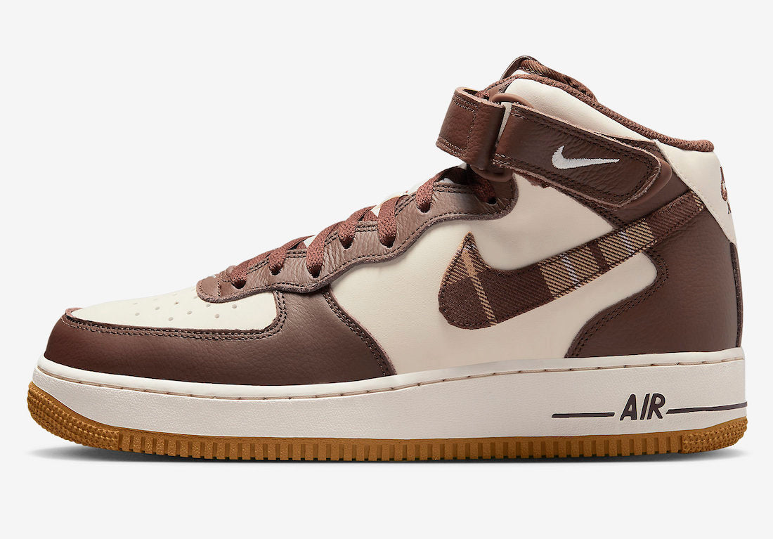 Nike Air Force 1 Mid “Brown Plaid”
