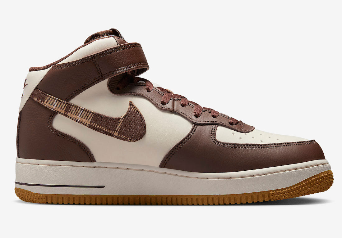 Nike Air Force 1 Mid “Brown Plaid”