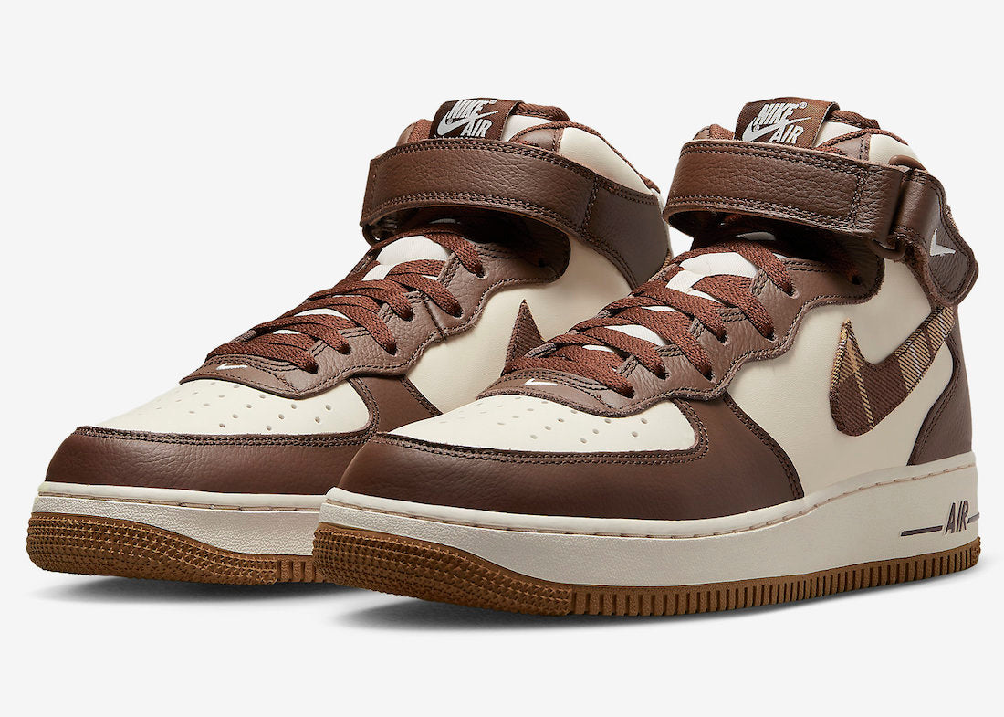 Nike Air Force 1 Mid “Brown Plaid”
