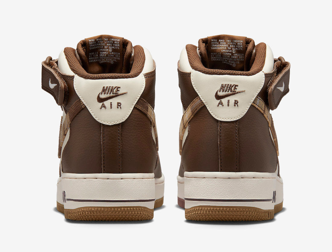 Nike Air Force 1 Mid “Brown Plaid”