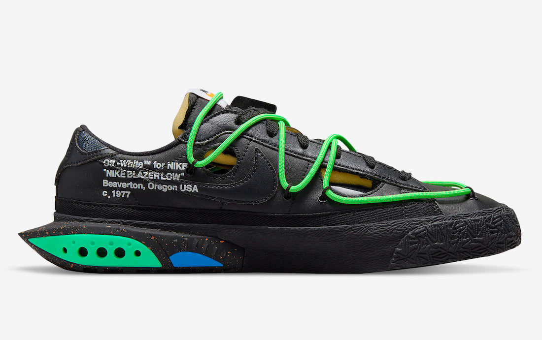Off-White x Nike Blazer Low “Black / Electro Green”