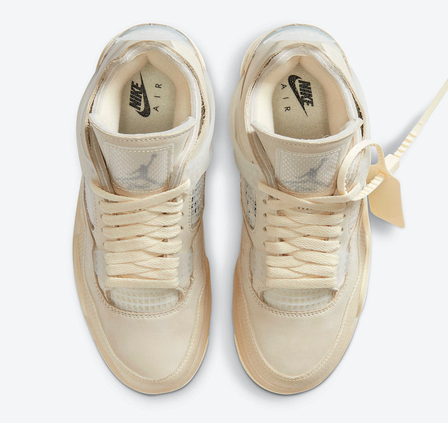 Off-White x Air Jordan 4 WMNS “Sail”