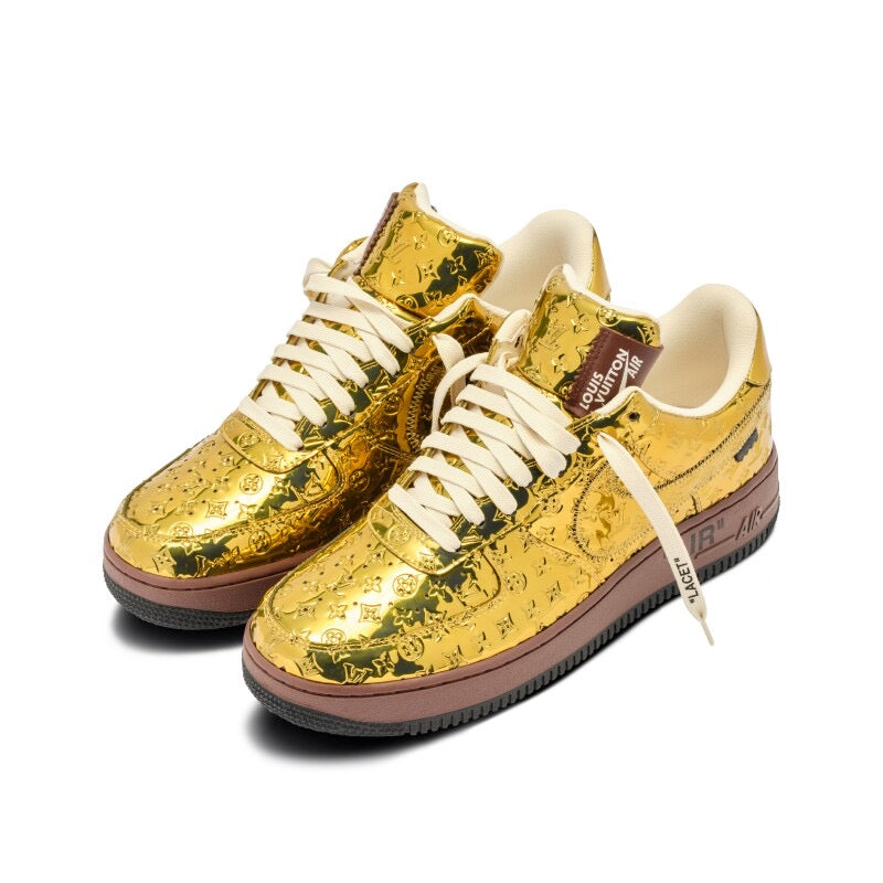 Louis Vuitton x Nike Air Force 1 Low "Gold"