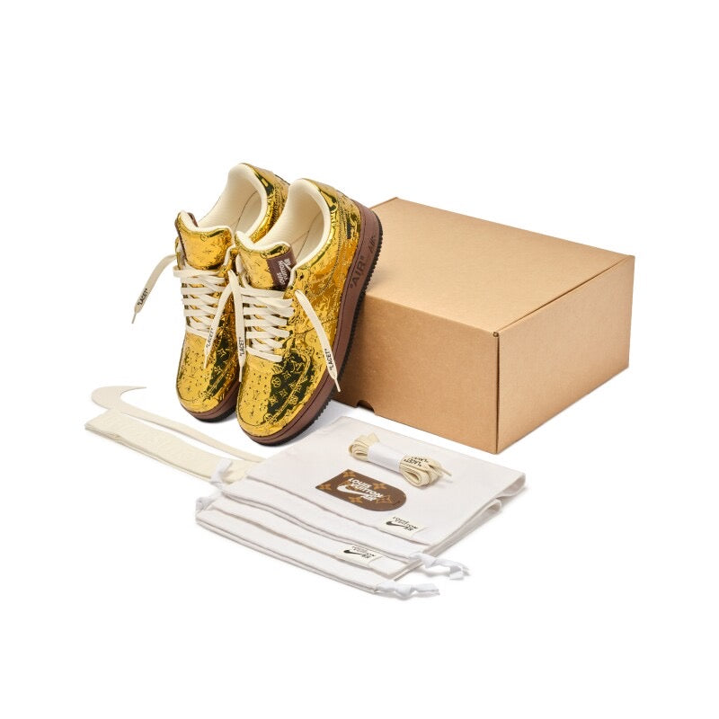 Louis Vuitton x Nike Air Force 1 Low "Gold"