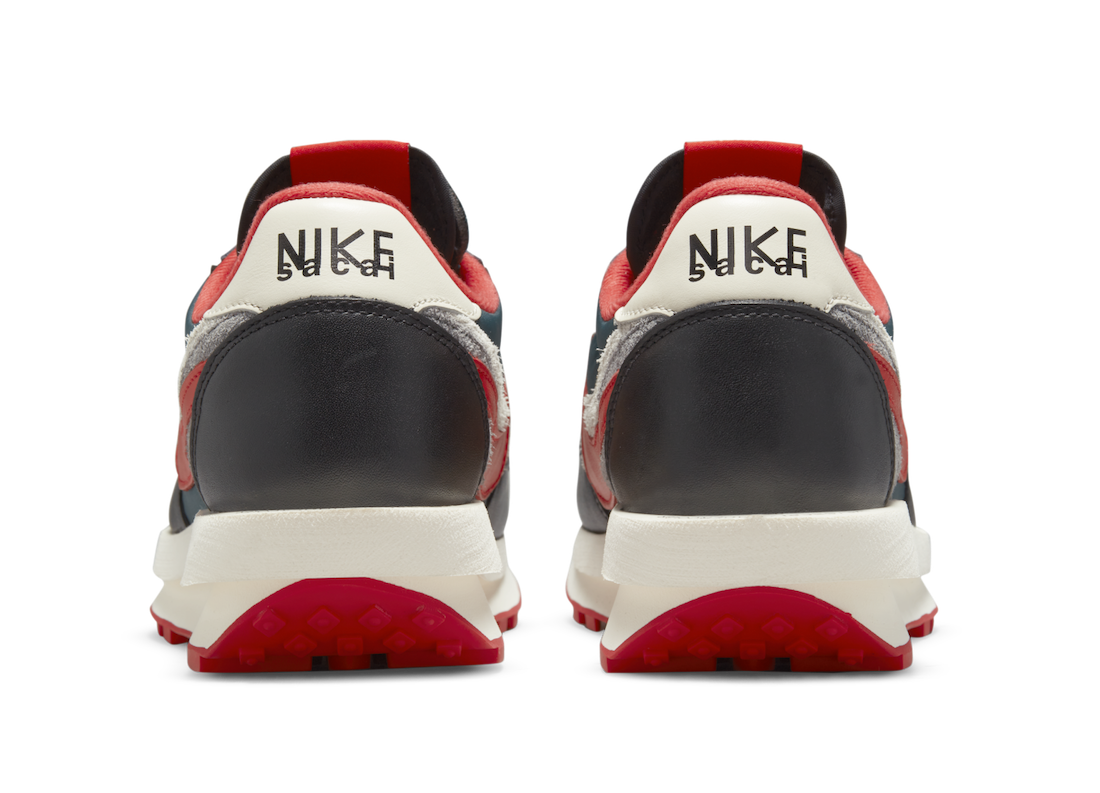 Sacai x UNDERCOVER x Nike LDWaffle “Midnight Spruce / University Red”