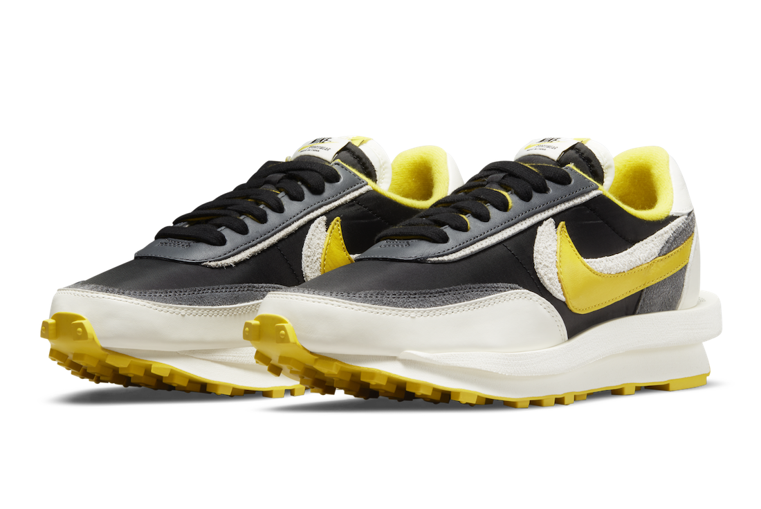 Sacai x UNDERCOVER x Nike LDV Waffle “Black / Bright Citron”