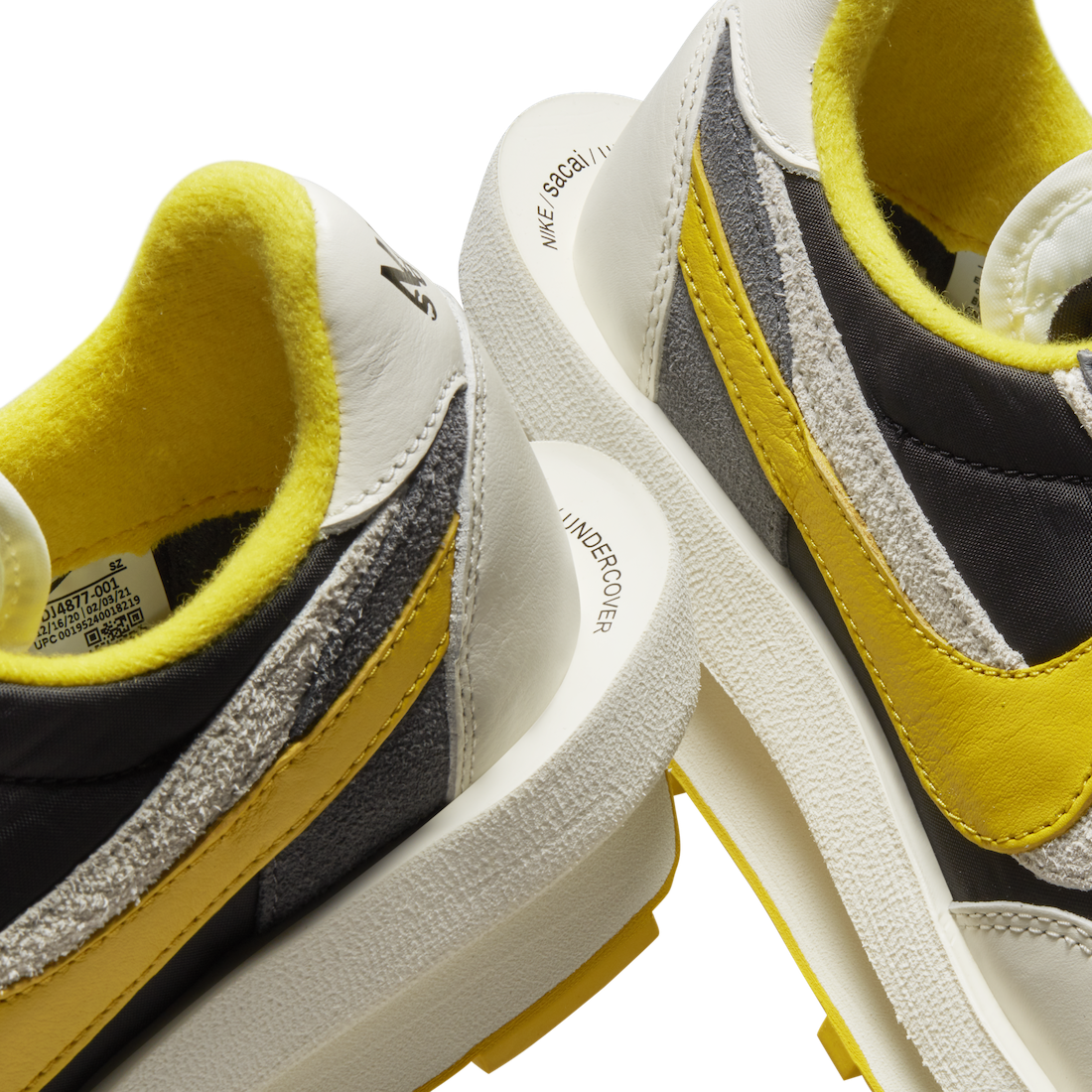 Sacai x UNDERCOVER x Nike LDV Waffle “Black / Bright Citron”