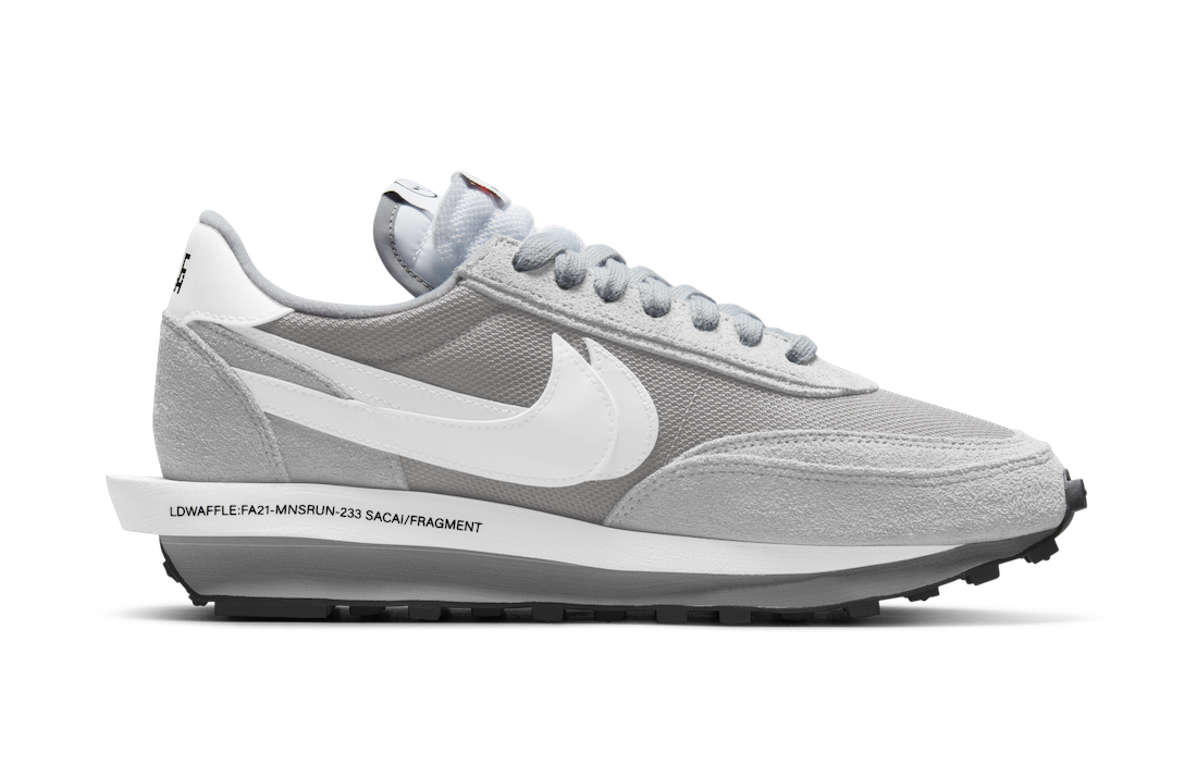 Sacai x Fragment x Nike LDWaffle "Light Smoke Grey"