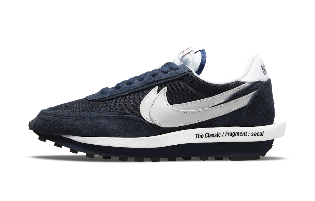 Sacai x Fragment x Nike LDWaffle "Blackend Blue"