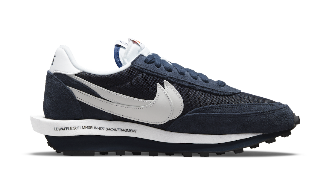 Sacai x Fragment x Nike LDWaffle "Blackend Blue"