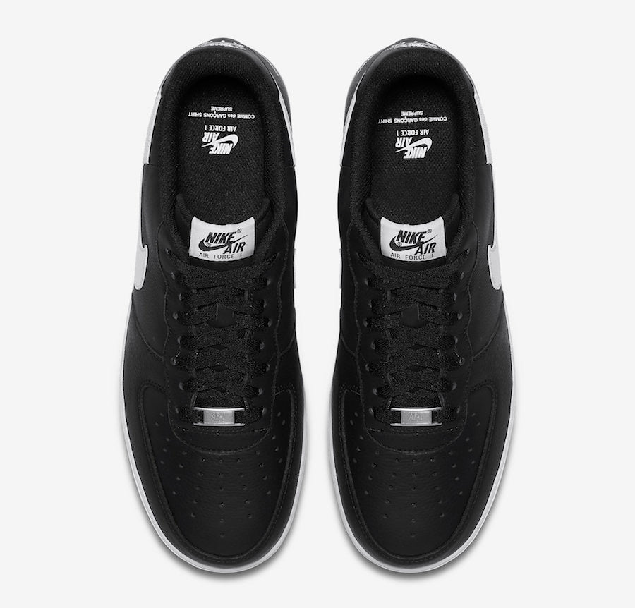Supreme x Comme Des Garcons x Nike Air Force 1 Low "Black"