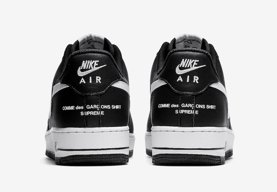 Supreme x Comme Des Garcons x Nike Air Force 1 Low "Black"