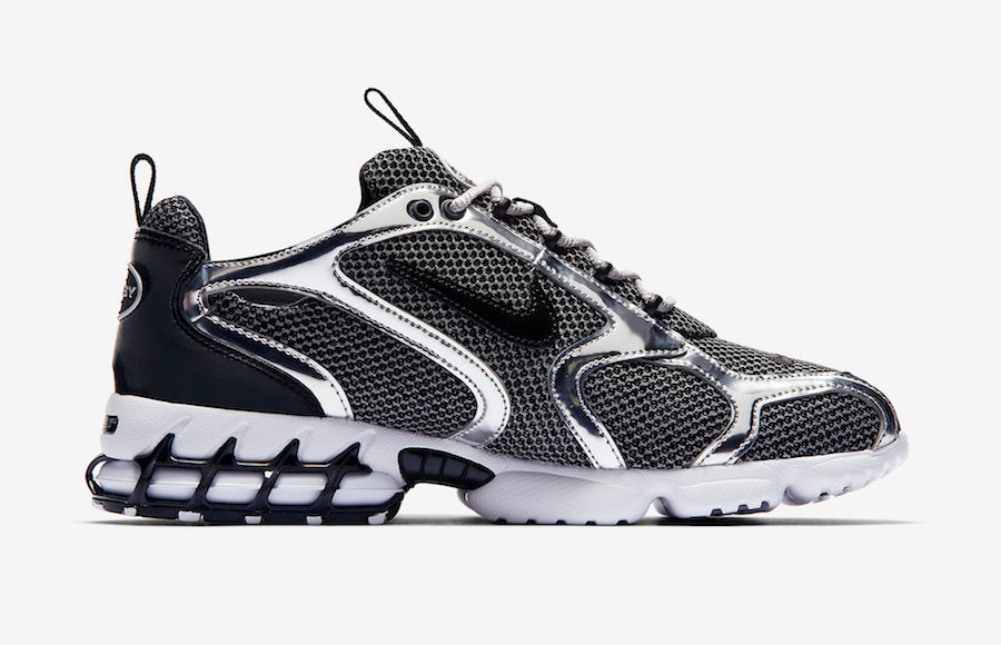 Stussy x Nike Air Zoom Spiridon Caged 2 "Pure Platinum"