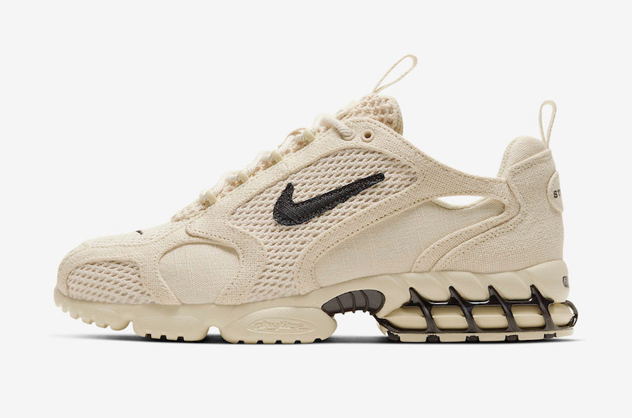 Stussy x Nike Air Zoom Spiridon Caged 2 "Fossil"