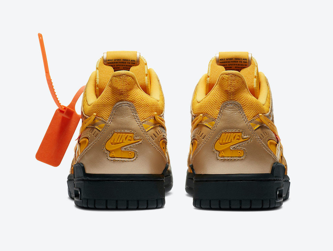 Off-White x Nike Air Rubber Dunk "University Gold"