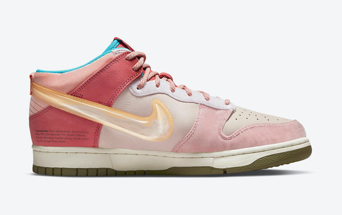 Social Status x Nike Dunk Mid “Strawberry Milk”
