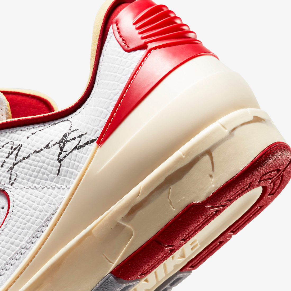 Off-White x Air Jordan 2 Low "White / Varsity Red"