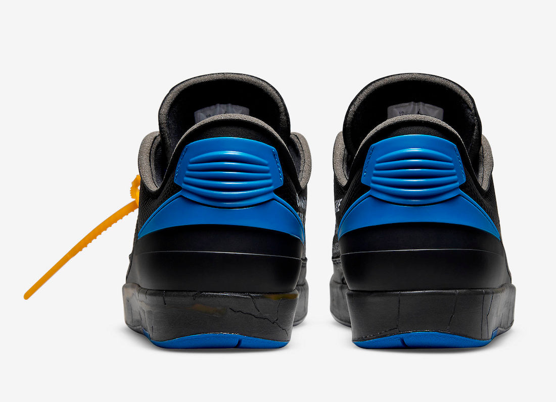 Off-White x Air Jordan 2 Low "Black / Varsity Royal"