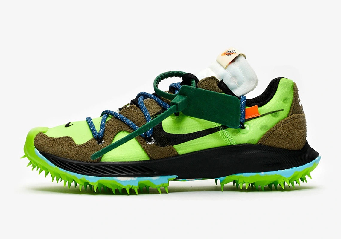 Off-White x Nike Zoom Terra Kiger 5 WMNS "Athlete In Progress - Electric Green"