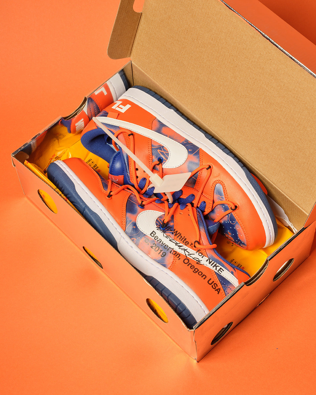 Off-White x Futura x Nike Dunk Low "New York Mets"