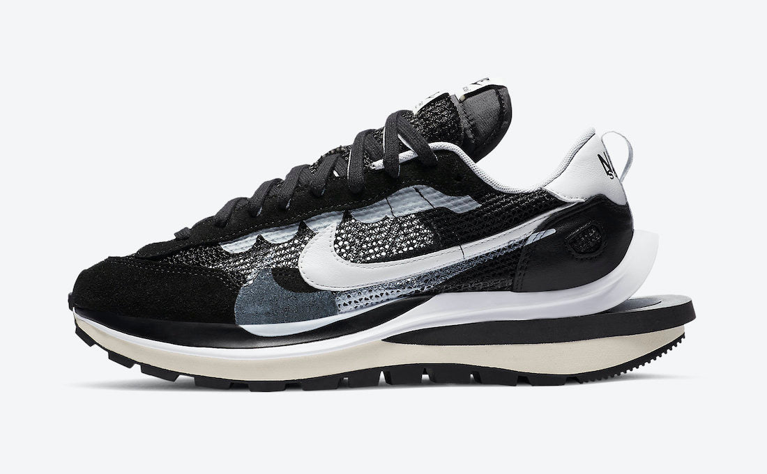 Sacai x Nike VaporWaffle "Black / White"