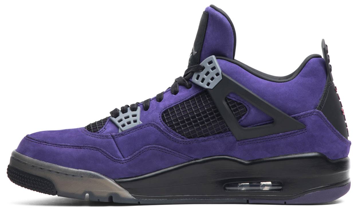 Travis Scott x Air Jordan 4 "Cactus Jack - Purple Suede / Black Midsole"