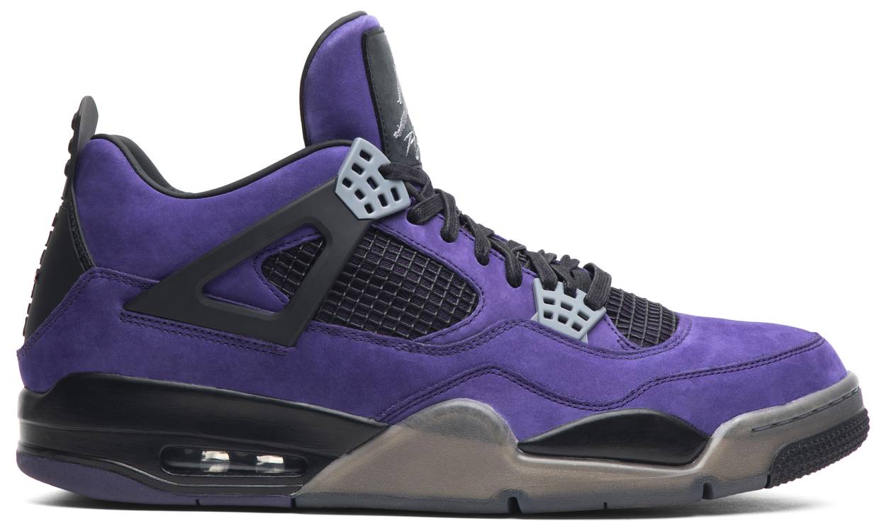 Travis Scott x Air Jordan 4 "Cactus Jack - Purple Suede / Black Midsole"