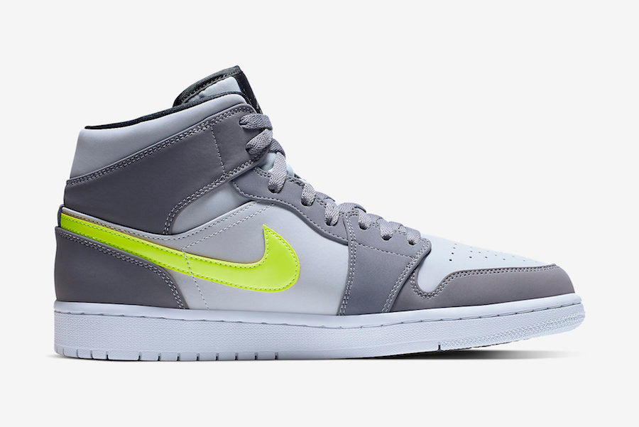 Air Jordan 1 Mid "Gunsmoke Volt"
