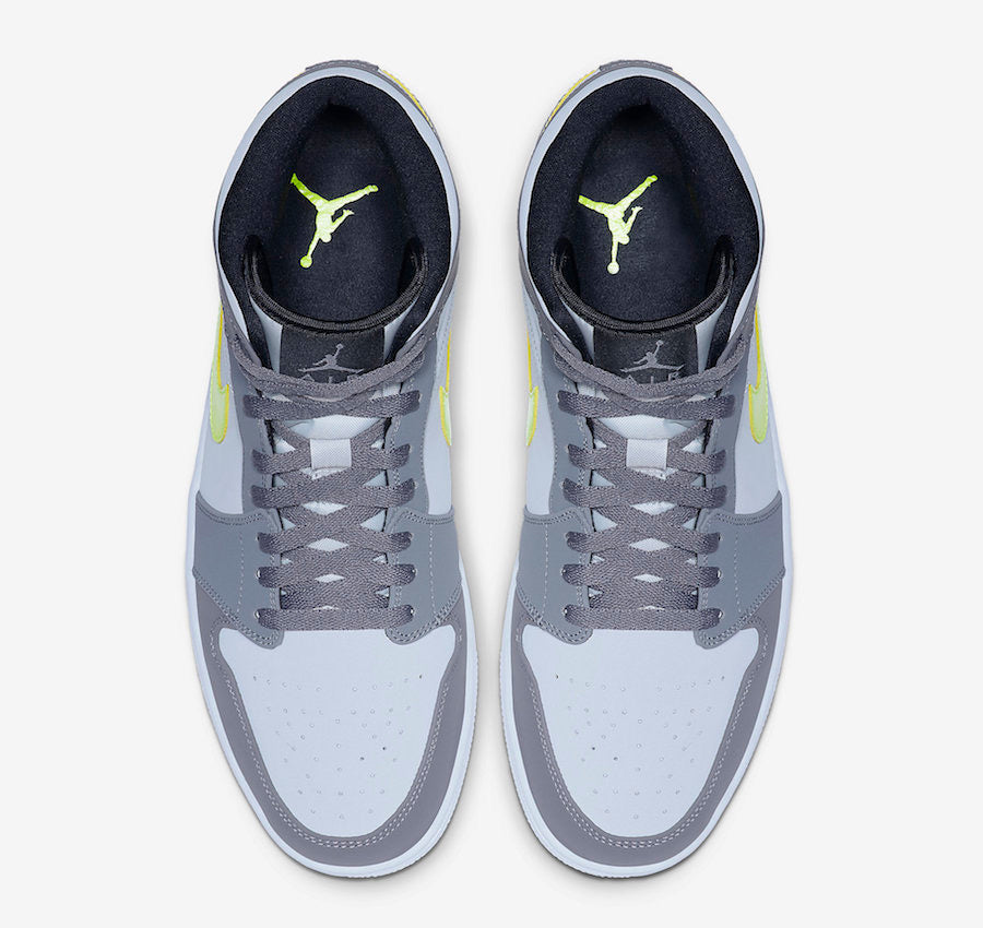Air Jordan 1 Mid "Gunsmoke Volt"