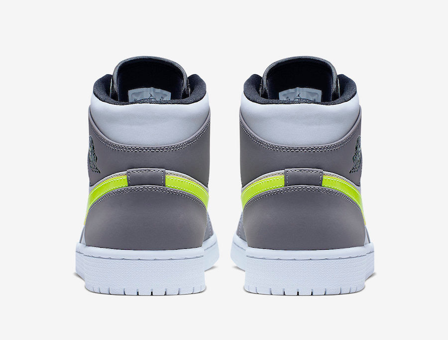 Air Jordan 1 Mid "Gunsmoke Volt"