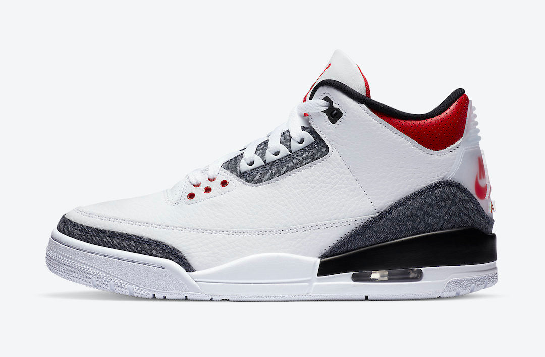 Air Jordan 3 "Denim - Fire Red"