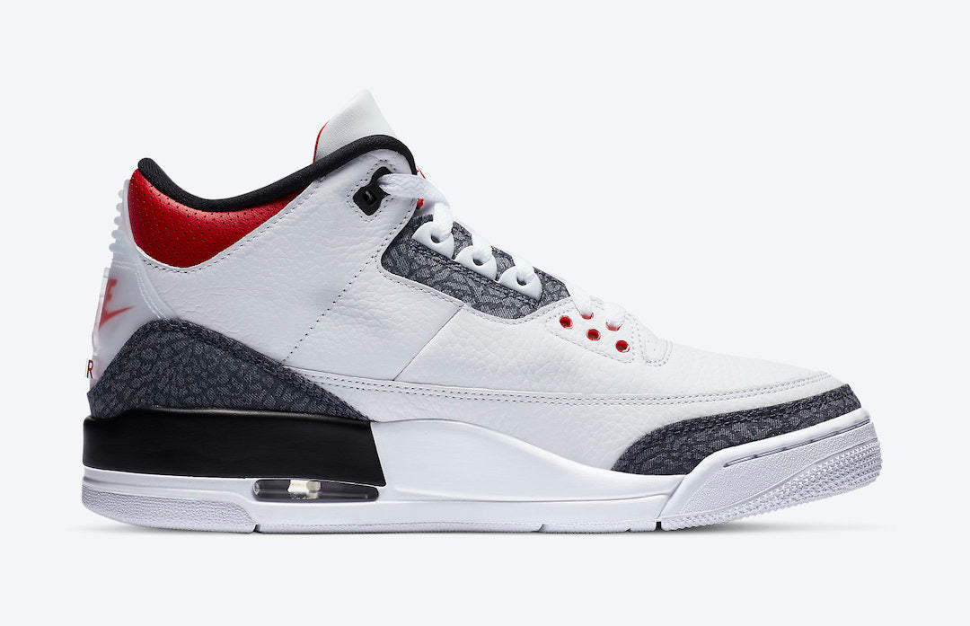 Air Jordan 3 "Denim - Fire Red"