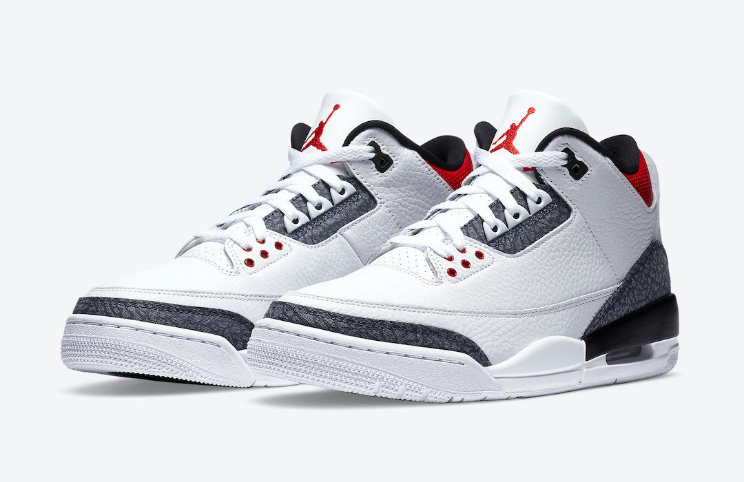Air Jordan 3 "Denim - Fire Red"