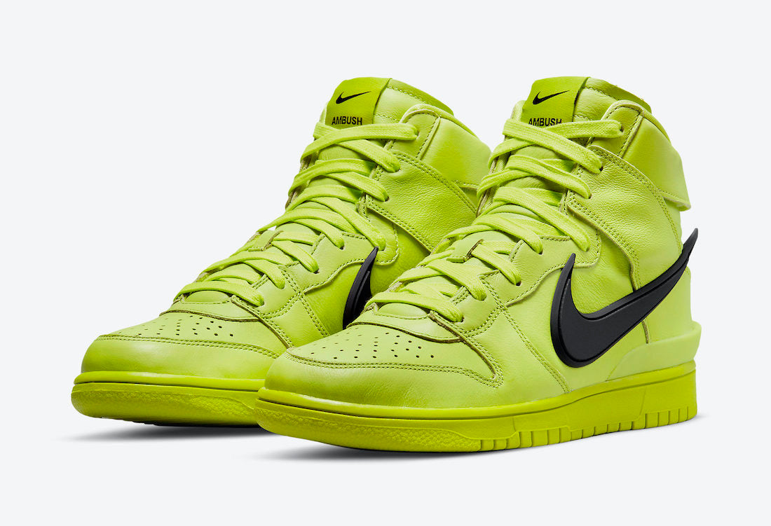 AMBUSH x Nike Dunk High “Flash Lime”