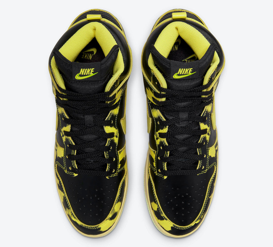 Nike Dunk High 1985 “Yellow Acid Wash”