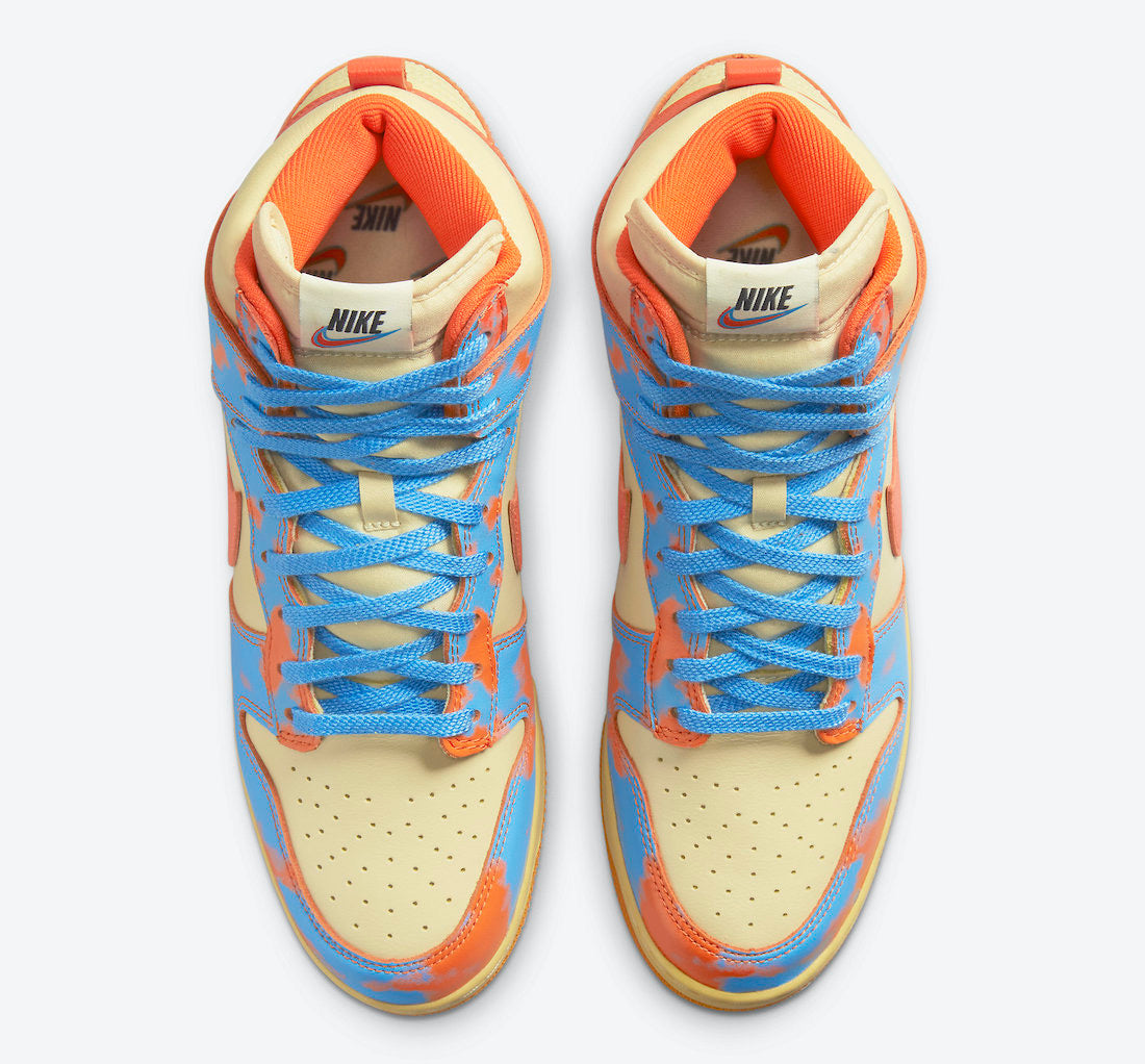 Nike Dunk High 1985 “Orange Acid Wash”