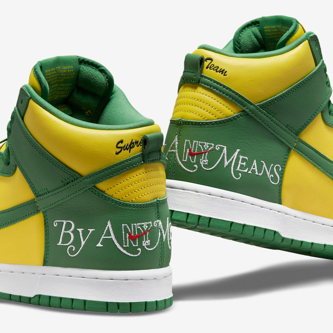 Supreme x Nike Dunk High "By Any Means - Brazil"