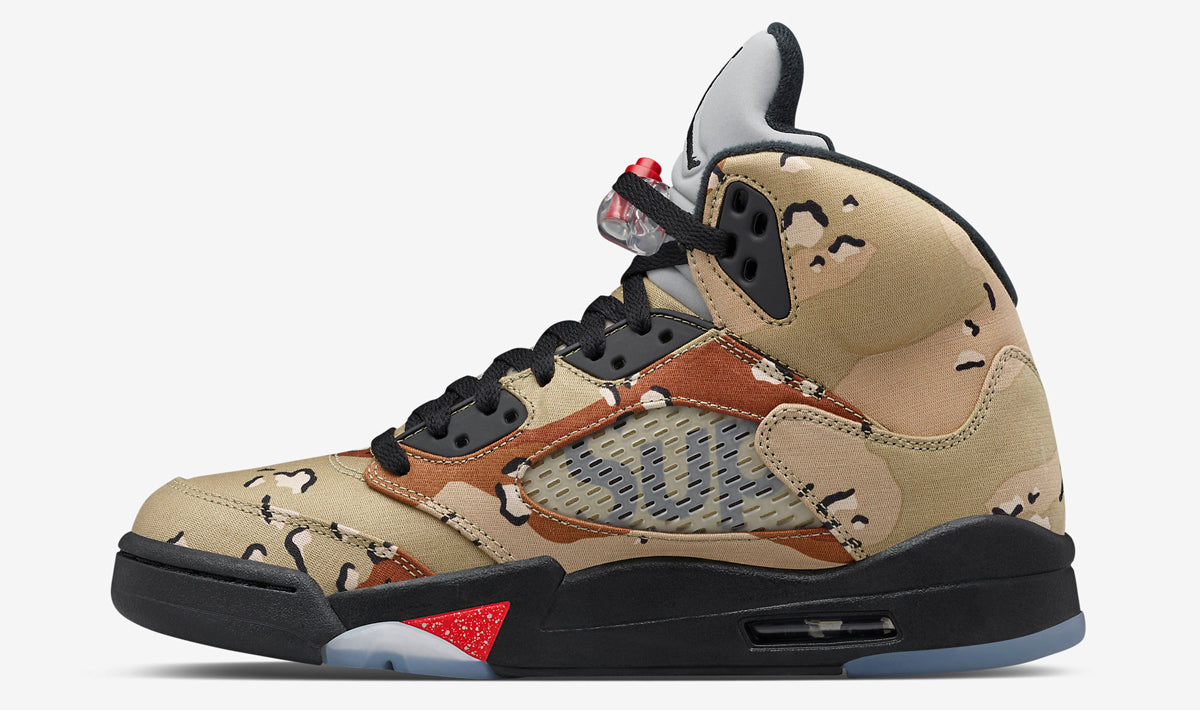 Supreme x Air Jordan 5 "Desert Camo"
