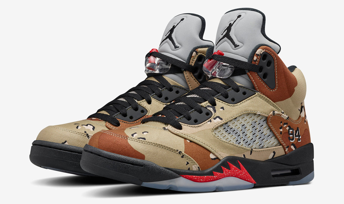 Supreme x Air Jordan 5 "Desert Camo"