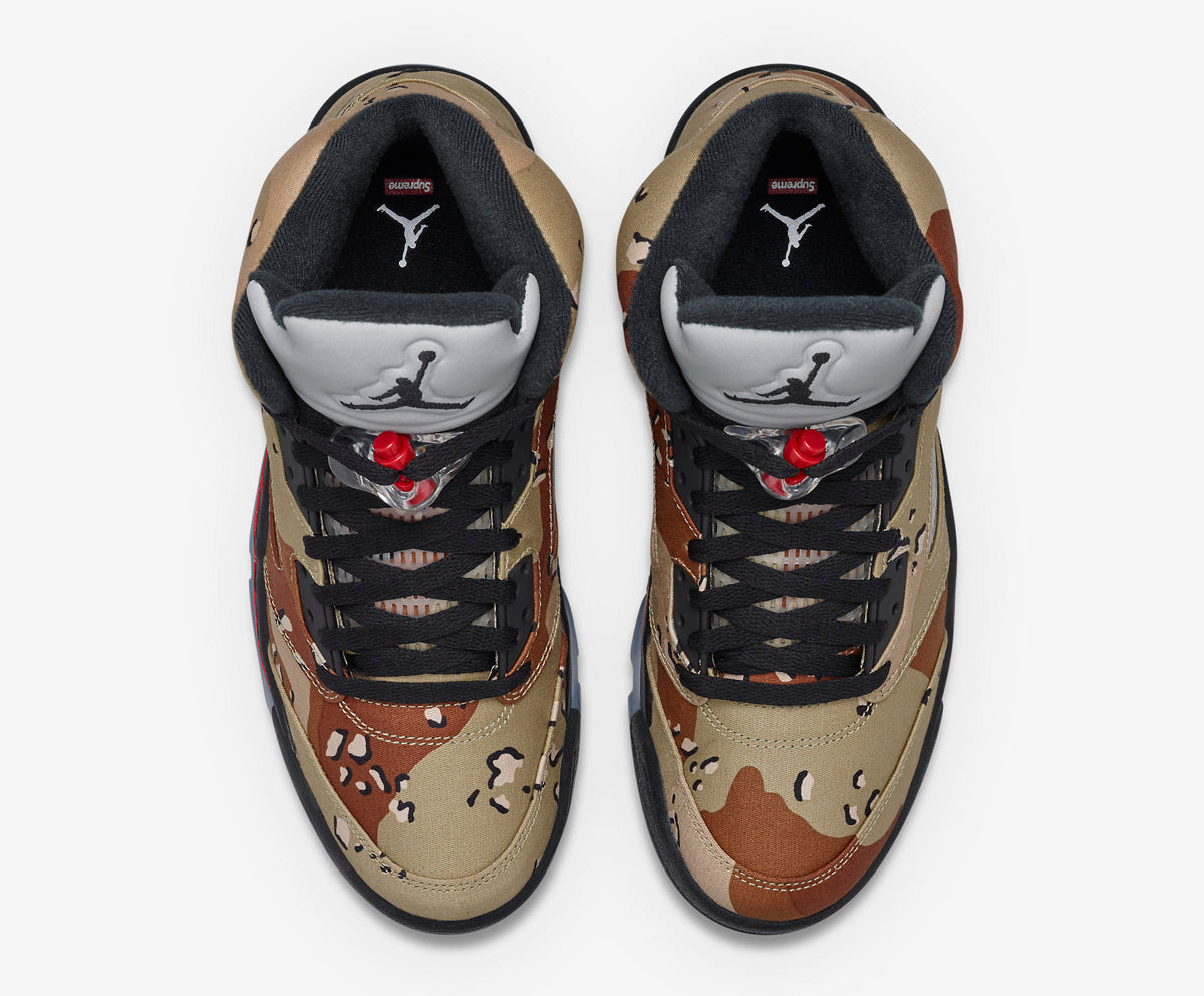 Supreme x Air Jordan 5 "Desert Camo"