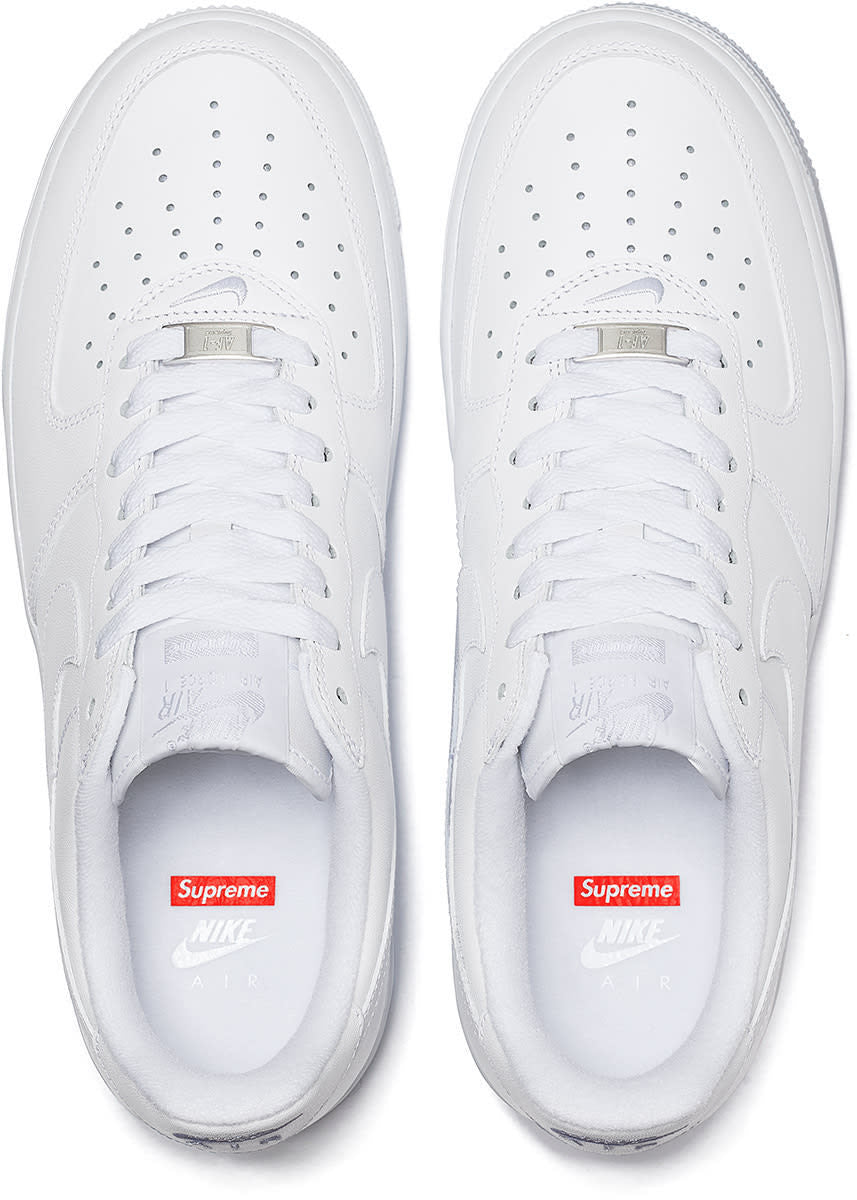 Supreme x Nike Air Force 1 Low "Box Logo - White"