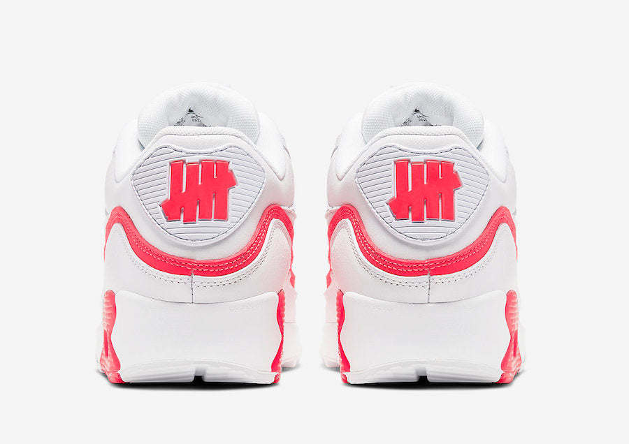 UNDEFEATED x Nike Air Max 90 "White / Solar Red"
